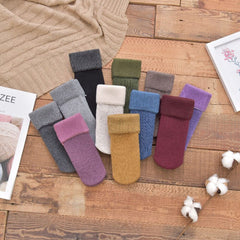 Kids Soft Velvet Cashmere Socks (Solid Colors)
