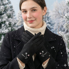 Embroidered Full-Finger Mittens/Gloves (TouchScreen) -TSG52