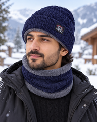 Imported Cap and Neck Warmer Set with Velvet inside –M-Sport