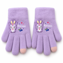 Kids Premium Full Finger Plush Gloves/Mittens -KGN01