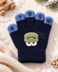 Kids Premium Full Finger Plush Gloves/Mittens with Counting -KGN05