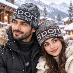 Unisex Warm Knitted Cap with Fleece/Velvet inside (04)