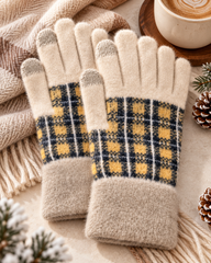 Ladies Touch Screen Premium Quality Plush Mittens/Gloves -TSG22