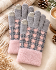 Ladies Touch Screen Premium Quality Plush Mittens/Gloves -TSG22
