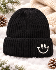 1-4Years Kids Super Warm Smiley Winter Cap with Velvet Lining | (10)