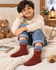 Kids Wool Crew Everday Socks | Pack of 5 Pairs | Ages 1–12 Years (KAS03)