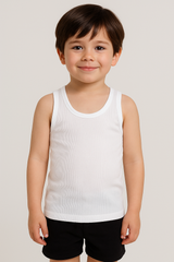 Kids White Vest/Sando