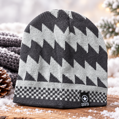 Unisex Warm Knitted Cap with Fleece/Velvet inside (02)