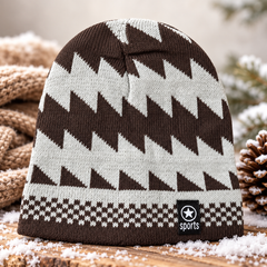 Unisex Warm Knitted Cap with Fleece/Velvet inside (02)