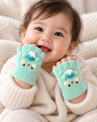 Baby Unisex Fingerless SuperWarm Plush Gloves/Mittens Duck -KGN18