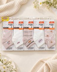 "Women’s Deodrized Antibactirial Cotton Ankle Socks –5Pair | Soft, Breathable, Everyday Wear" Ab02