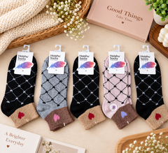 "Women’s Cotton Ankle Socks – 5-Pair| Soft, Breathable, Everyday Wear" (LAS29)