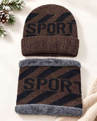 Imported Cap and Neck Warmer Set with Velvet inside –SPORT