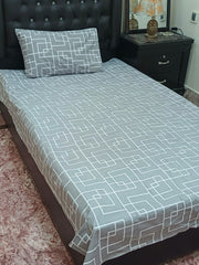 2PCs Pure Cotton Single Bedsheet (SBS12)
