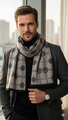 Premium Comfort: Men's Stylish Wool Pashmina Scarf -PSM02