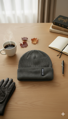 Unisex Warm Knitted Cap with Fleece Nothing Rohs /Velvet inside