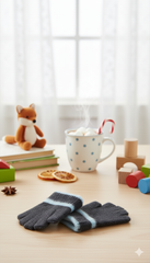 Kids Unisex Premium Candycolor Fingerless Plush Gloves/Mittens -KG15