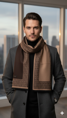 Premium Comfort: Men's Stylish Wool Pashmina Scarf -PSM03