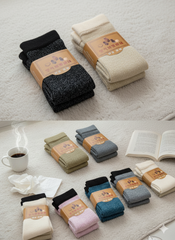 Ladies Fancy Velvet Glitter Cashmere Socks