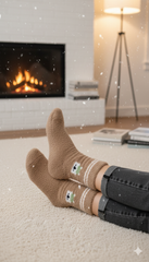 Ultra-Soft Fuzzy Polyamide Crew Socks - Cozy Winter Warmth -PF03
