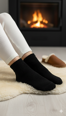 Ultra-Soft Fuzzy PolarFleece Crew Socks - Cozy Winter Warmth -01