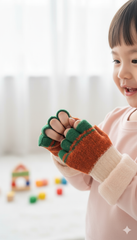 Kids Unisex Candycolor Fingerless SuperWarm Plush Gloves/Mittens -KG14