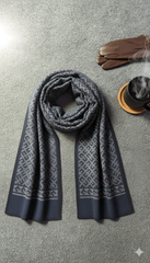 Premium Comfort: Men's Stylish Wool Pashmina Scarf -PSM01
