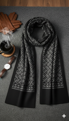 Premium Comfort: Men's Stylish Wool Pashmina Scarf -PSM01