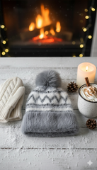 Ladies Warm Knitted Cap ZIGZAG-LEC04