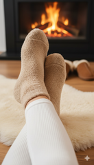 Ultra-Soft Fuzzy PolarFleece Crew Socks - Cozy Winter Warmth -01