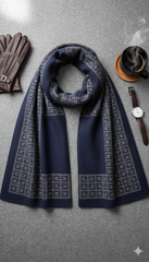 Premium Comfort: Men's Stylish Wool Pashmina Scarf -PSM03
