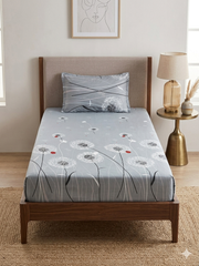 2PCs Pure Cotton Single Bedsheet (SBS05)