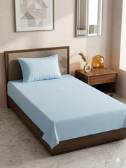2PCs Pure Cotton Single Bedsheet (SBS13)