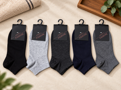 "Men Cotton Sports Socks – 5-Pair | Soft, Breathable, Everyday Wear" (N16)