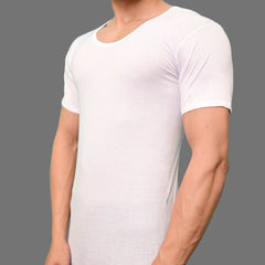 Men's White Vest Short Sleeves