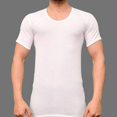 Men's White Vest Short Sleeves