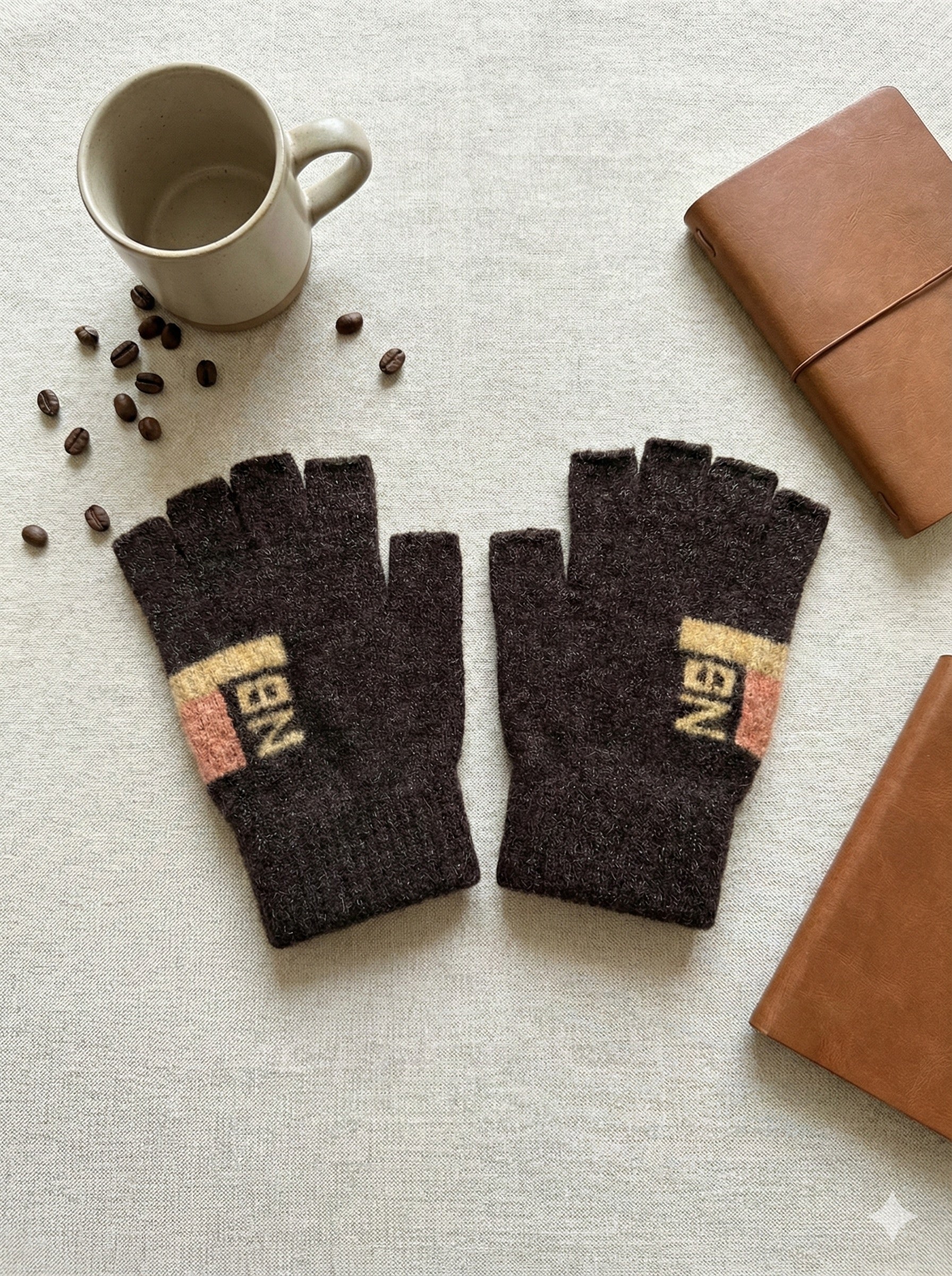 Unisex Warm Winter Fingerless MittensGloves -TSG51