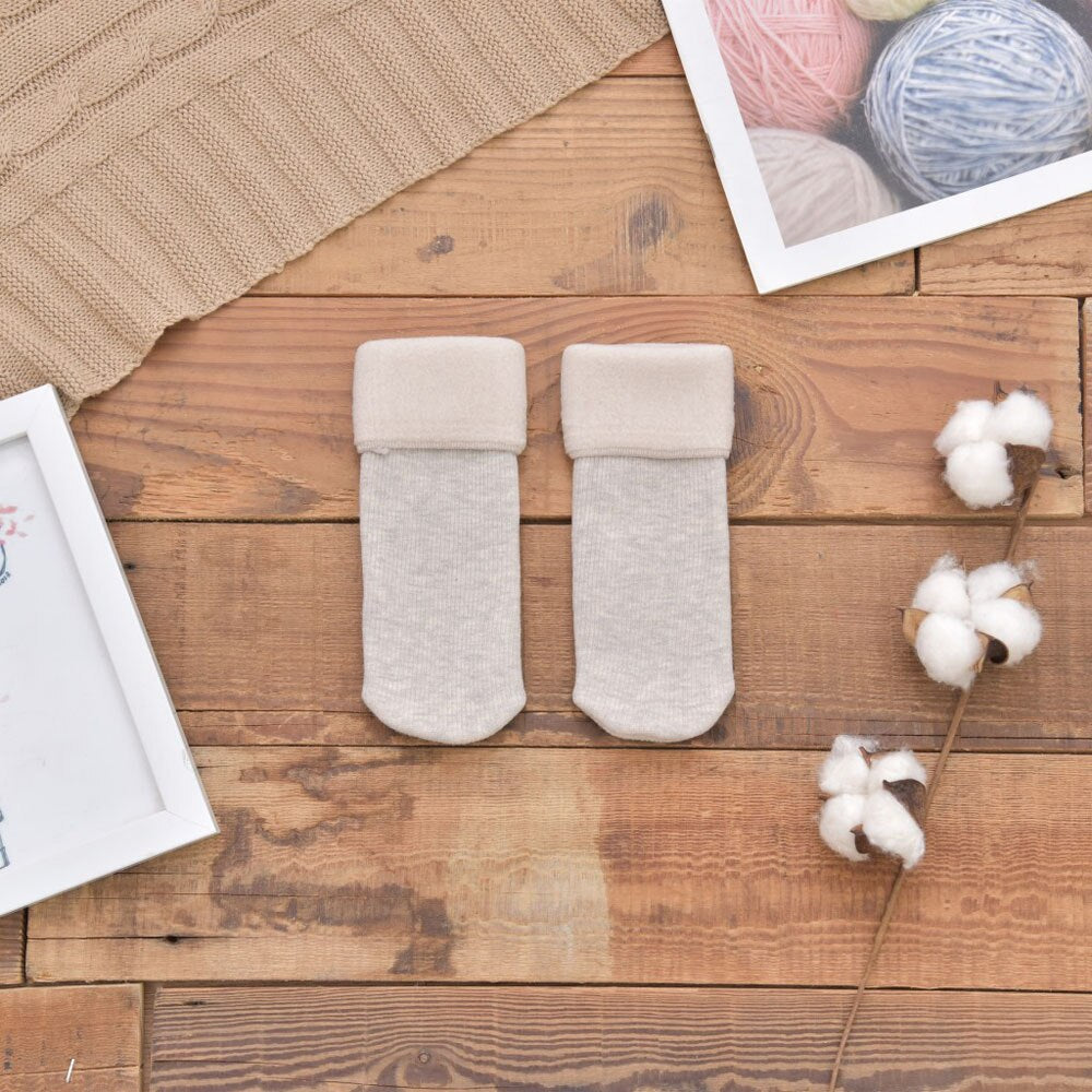 Kids Soft Velvet Cashmere Socks (Solid Colors)