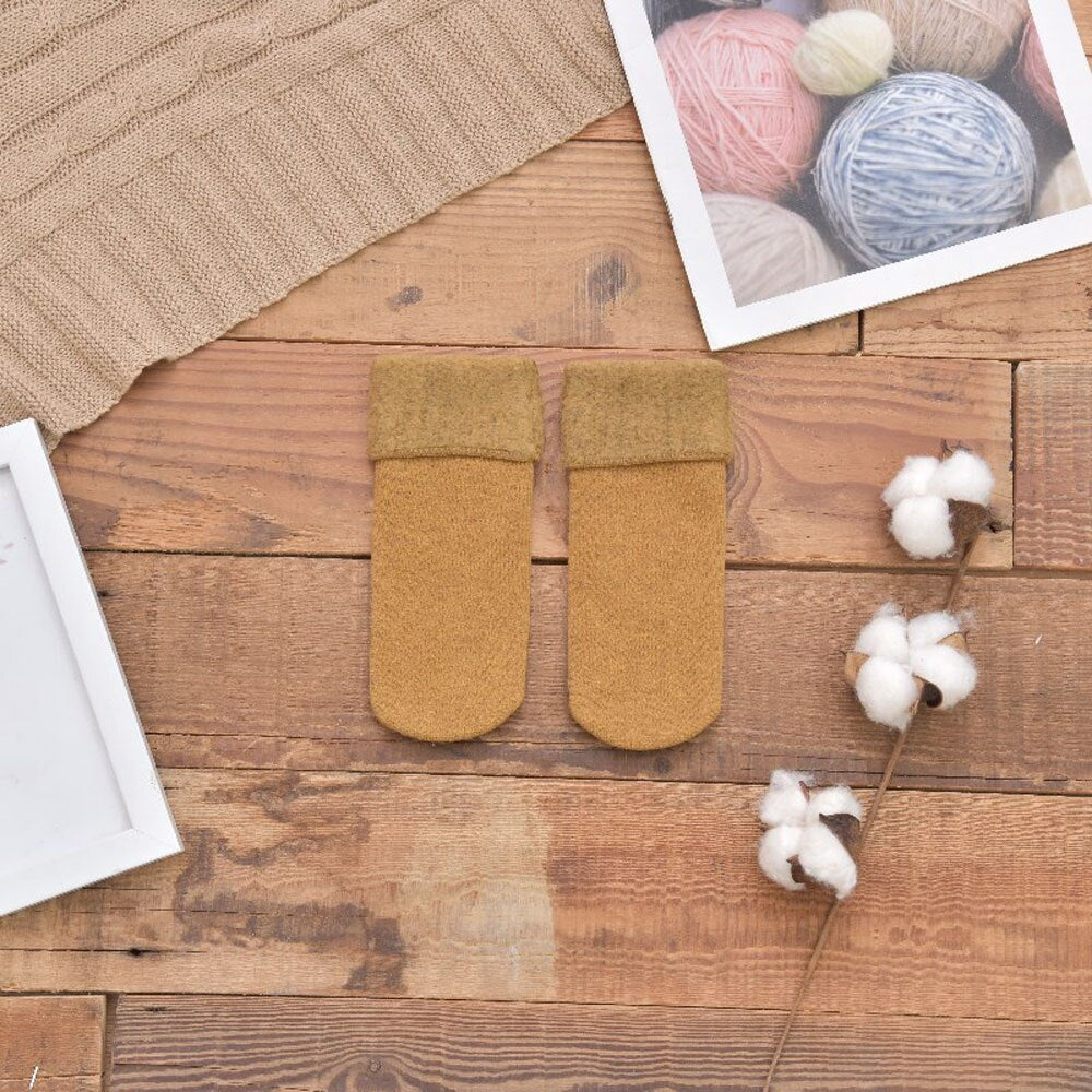 Kids Soft Velvet Cashmere Socks (Solid Colors)