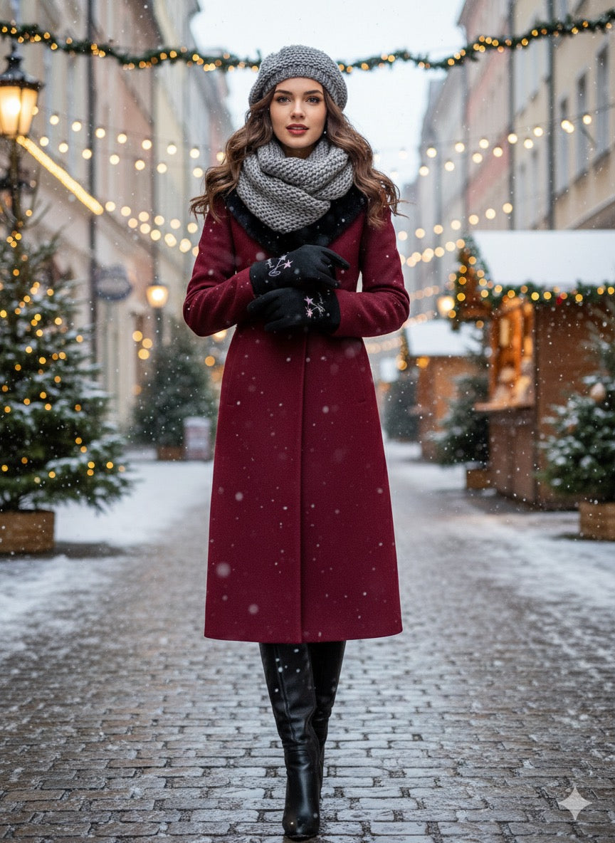 Embroidered Full-Finger Mittens/Gloves (TouchScreen) -TSG52