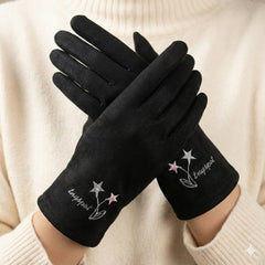 Embroidered Full-Finger Mittens/Gloves (TouchScreen) -TSG52