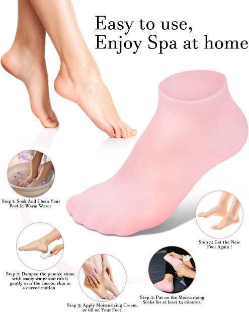 Unisex Moisturizing Silicone Gel Socks