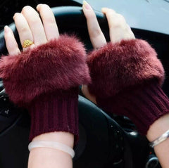 Fingerless Fur Mittens(gloves)
