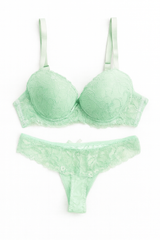 Lace Lingerie Set -Push Up Bra and Panties