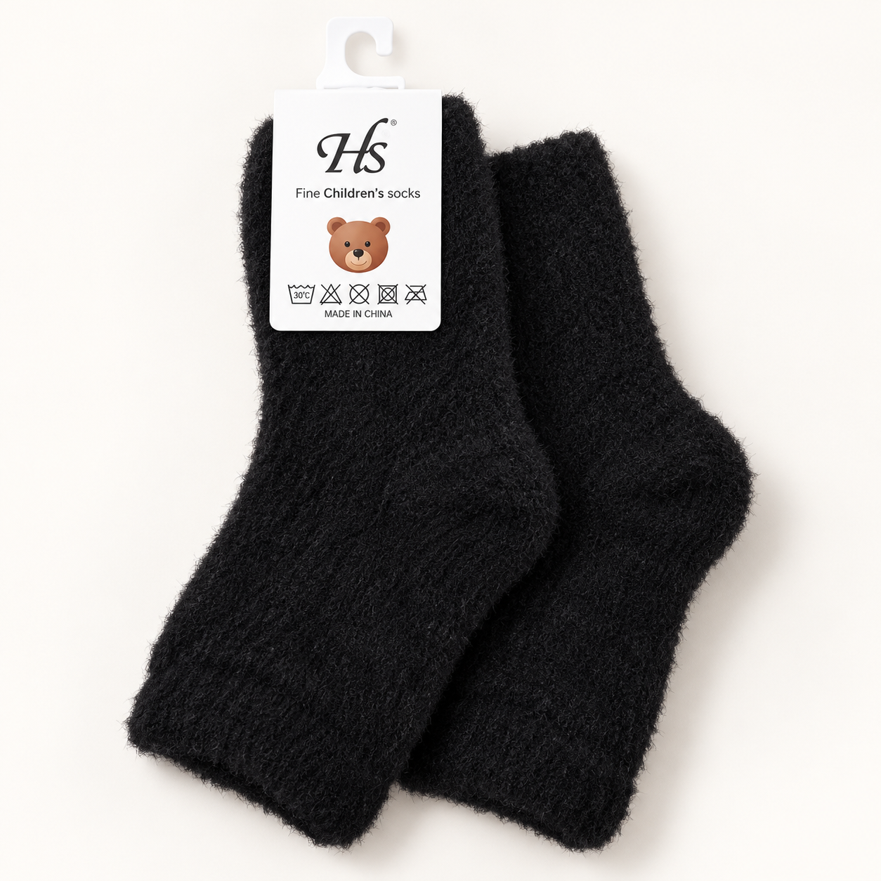 Kids Ultra-Soft Fuzzy Fleece Socks - Cozy Winter Warmth -KPF-Plain