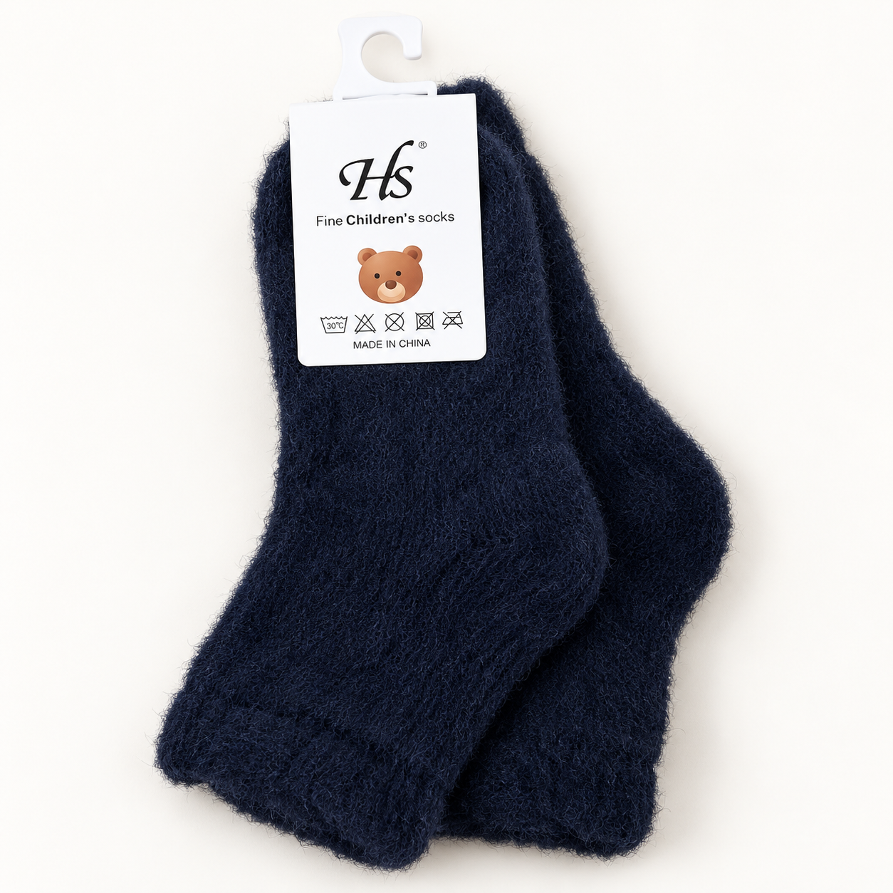 Kids Ultra-Soft Fuzzy Fleece Socks - Cozy Winter Warmth -KPF-Plain
