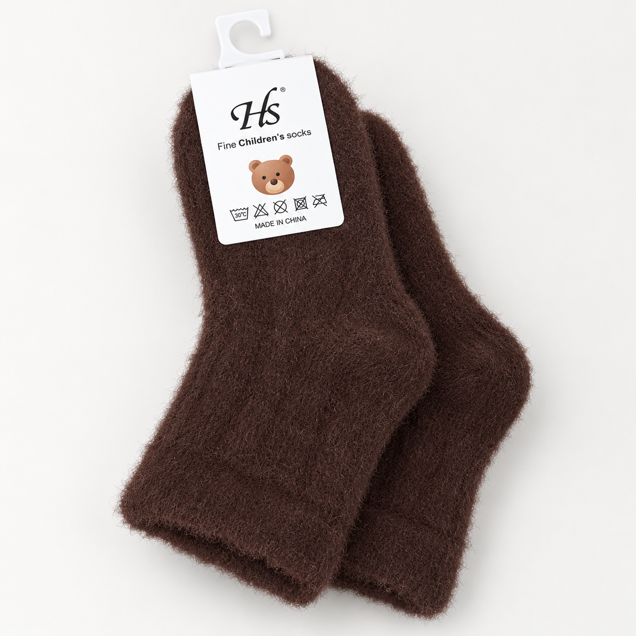 Kids Ultra-Soft Fuzzy Fleece Socks - Cozy Winter Warmth -KPF-Plain