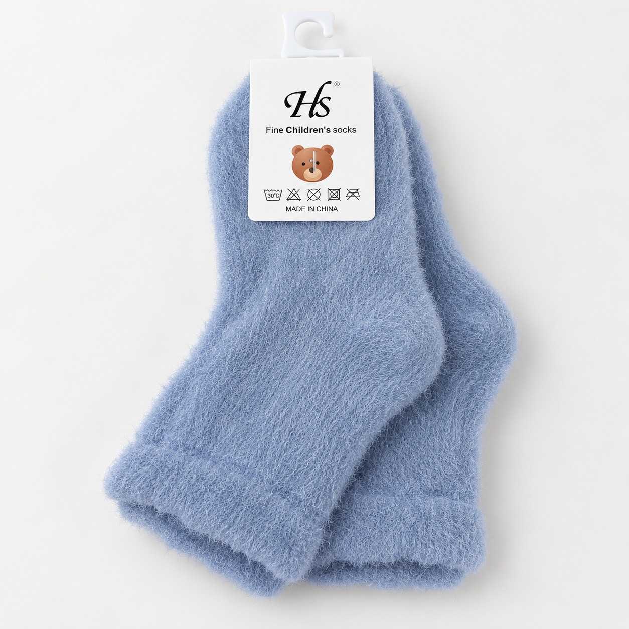 Kids Ultra-Soft Fuzzy Fleece Socks - Cozy Winter Warmth -KPF-Plain