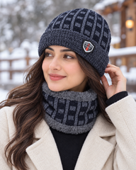 Imported Cap and Neck Warmer Set with Velvet inside –New Wear
