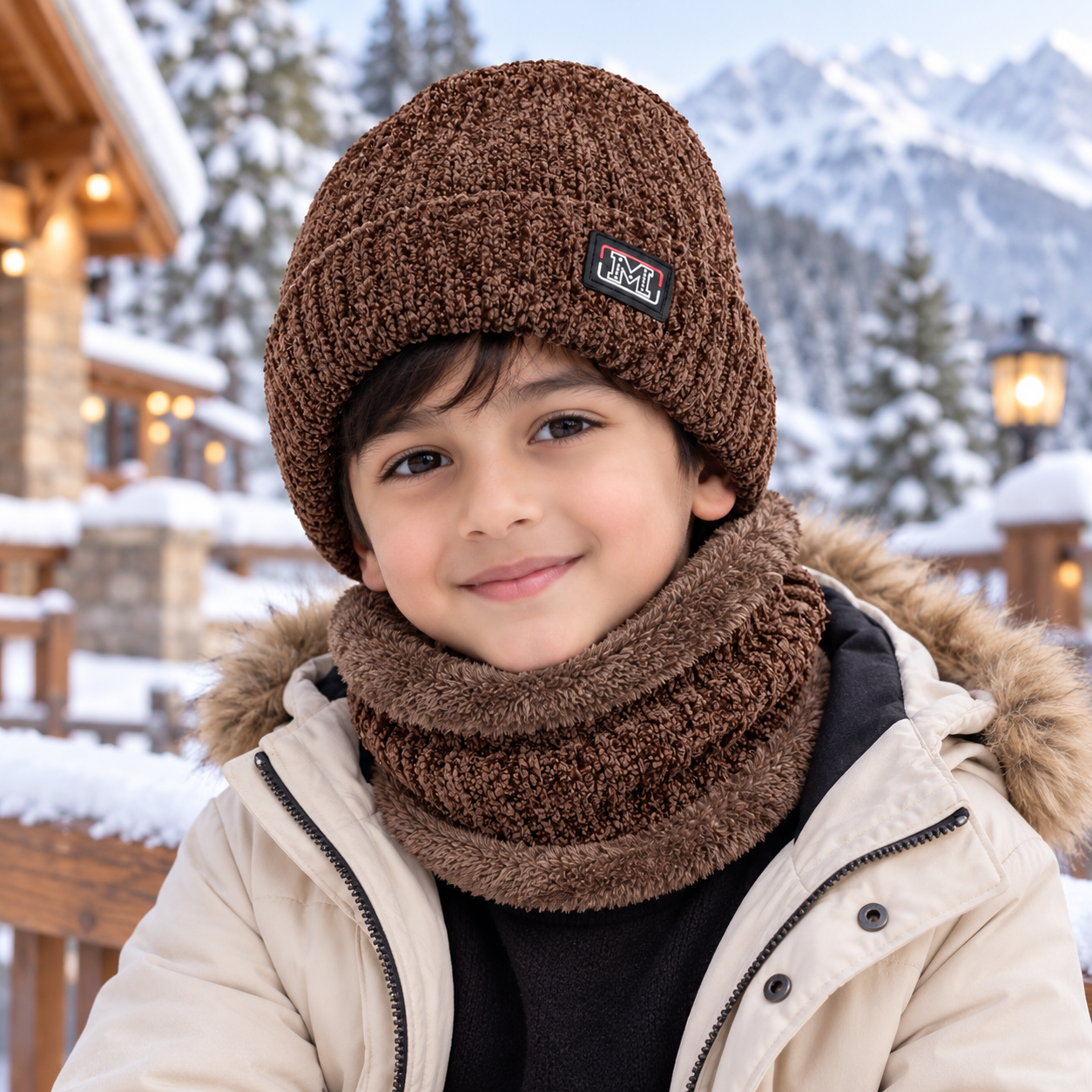 KIDS Super Warm Cap and Neck Warmer set -M Sport